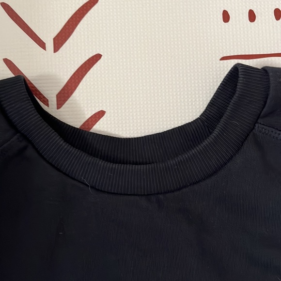 GYMSHARK- Mens Large Like New Black Crew Neck Sweatshirt w white GYMSHARK script - Picture 4 of 8